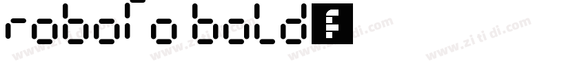 ROBOTO BOLD字体字体转换